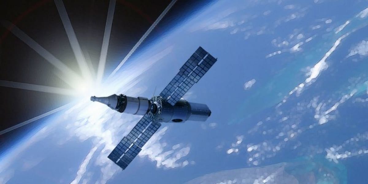 Rocket launching into blue sky representing India's growing private space industry and startup ecosystem