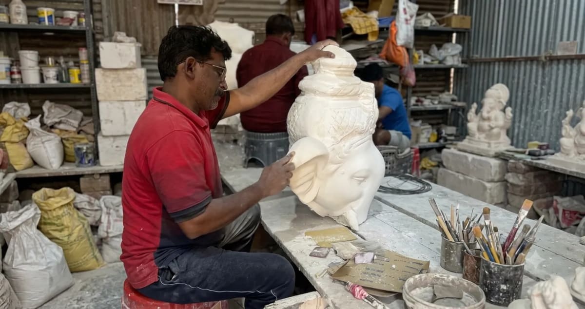 Mumbai Family Turns Last Year's Idol Into This Year's Ganpati - Image 4