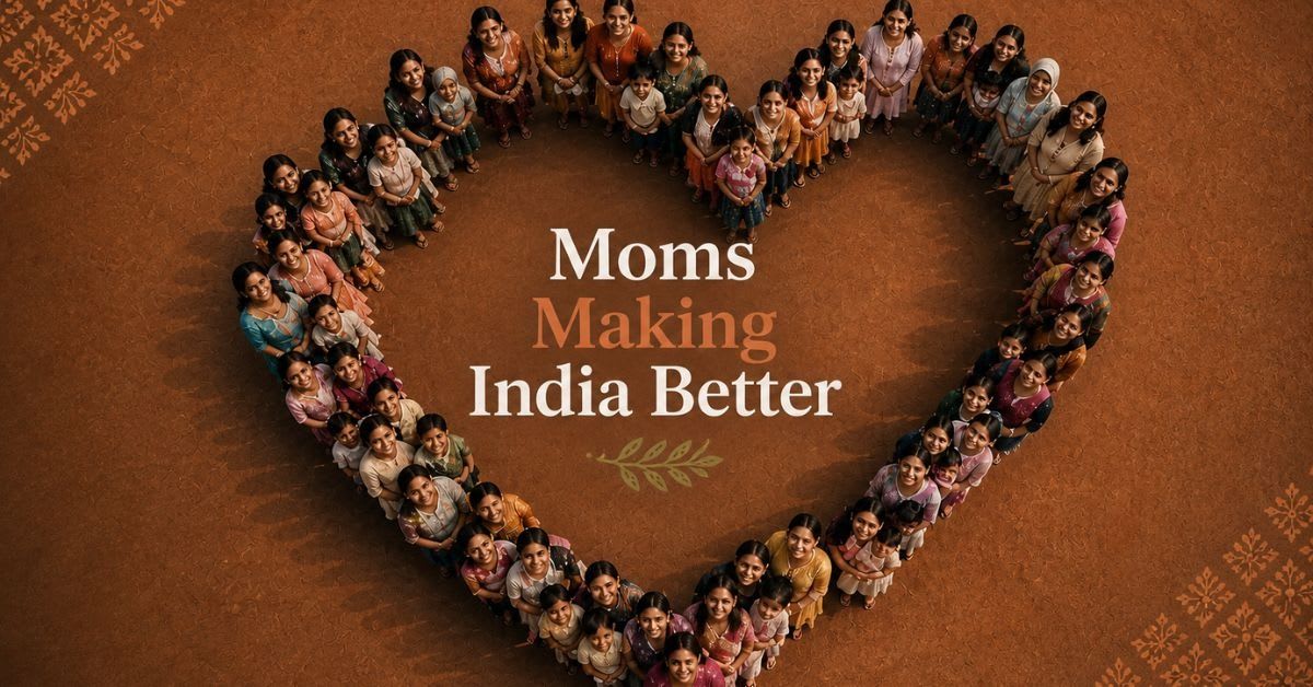 ** Indian mothers working together in community setting, building businesses and creating positive change