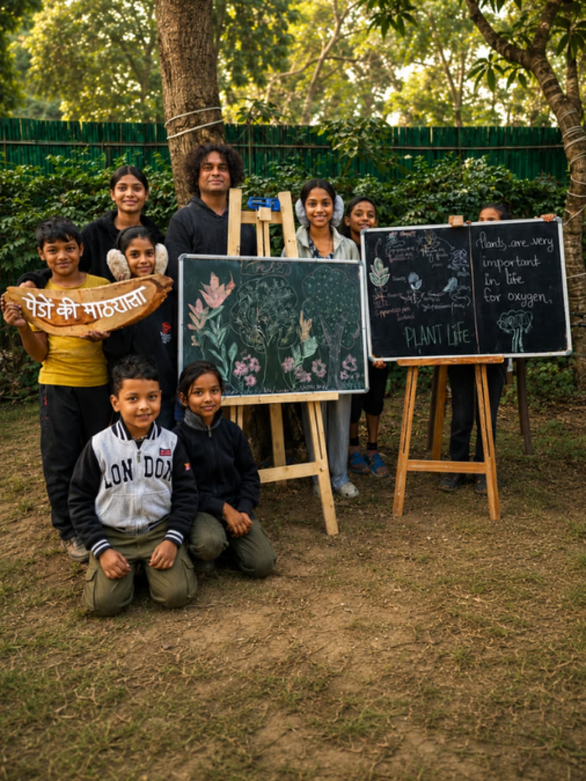 Delhi Officer Turns Park Into Free 'School of Trees