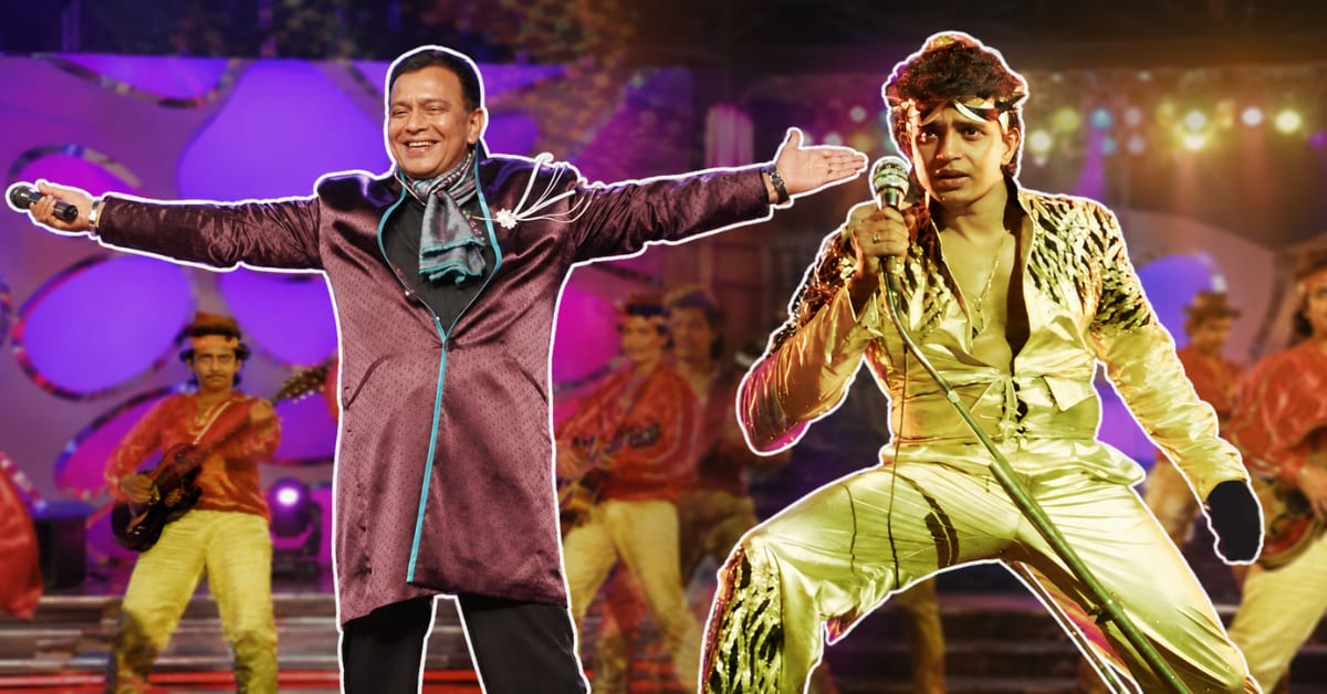 Mithun Chakraborty performing iconic disco dance moves from his breakthrough film career