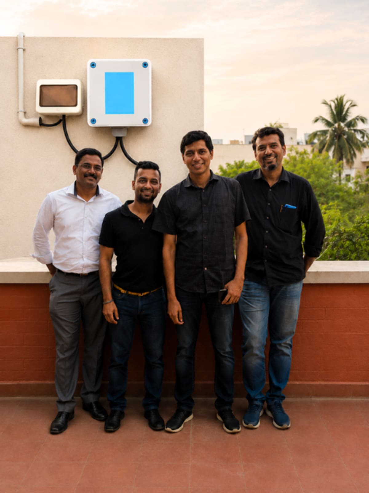 Smart water sensor attached to pipe monitoring water flow in real time