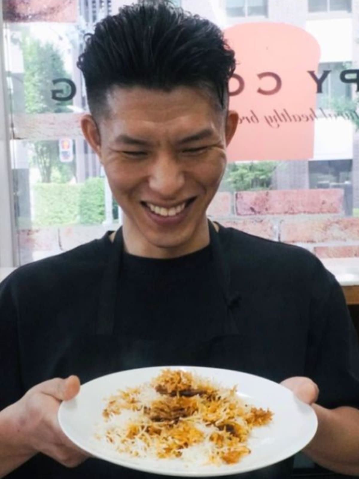 Japanese chef Takamasa Osawa preparing fresh biryani in his small Tokyo restaurant