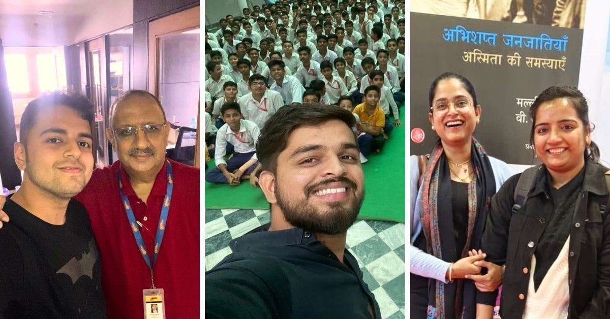 ** Indian social changemaker Manav Sony smiling, who left law career to help communities