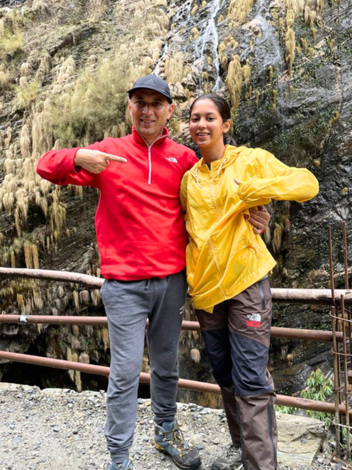Parag Agrawal and teenage daughter Asavari smiling together in Bengaluru, India