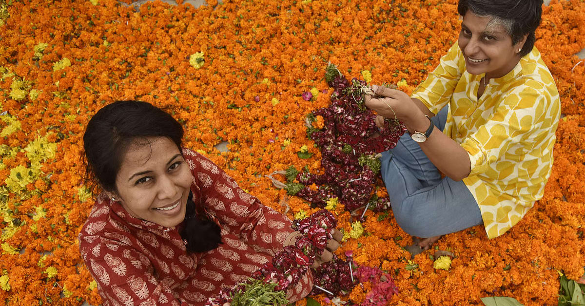 Indian Startups Turn Temple Flowers Into Incense, Leather