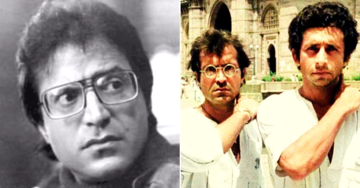 ** Ravi Baswani smiling in a scene from the 1983 Indian comedy film Jaane Bhi Do Yaaron