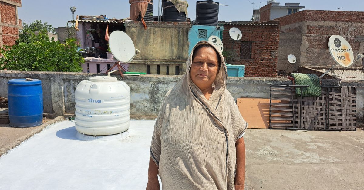 White Paint Drops Indoor Temps 6°C in Ahmedabad Slums