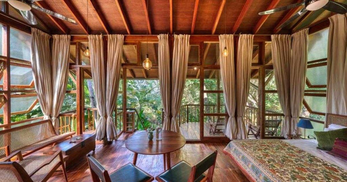Ex-CEO Builds Jungle Home From Bamboo, Recycled Wood