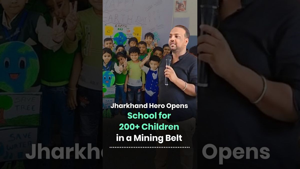 Engineer Builds 11,000 Sq Ft School in Jharkhand Mining Belt