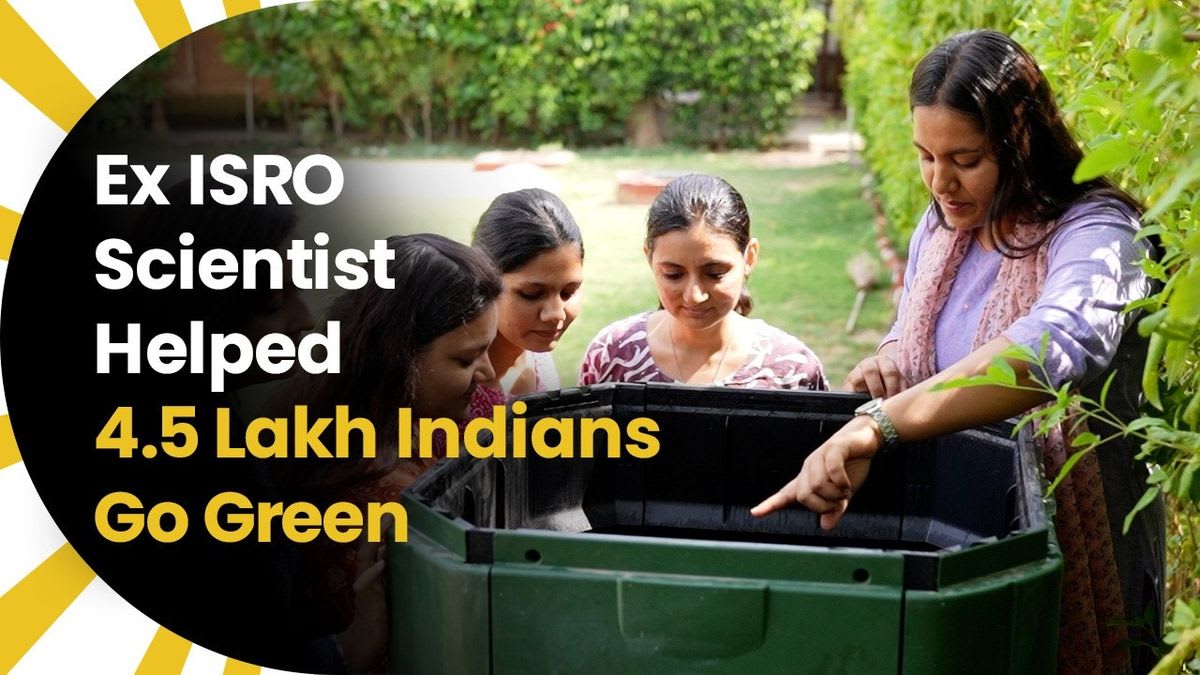 Pankti Pandey, former ISRO scientist and founder of Zero Waste Adda sustainability platform