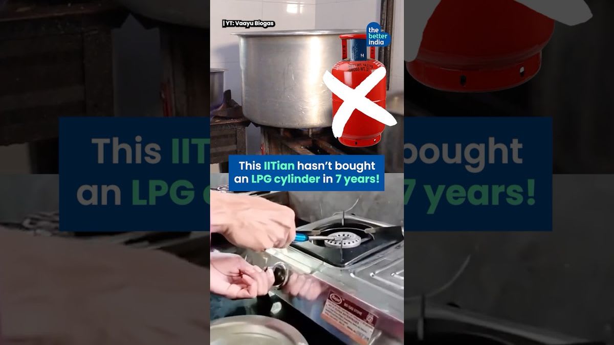 IIT Grad Hasn't Bought Cooking Gas in 7 Years with Biogas