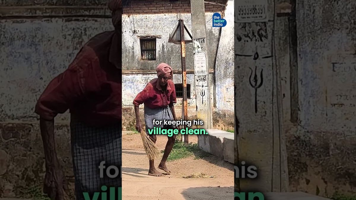80-Year-Old Cleans Village Roads in West Bengal for 70 Years