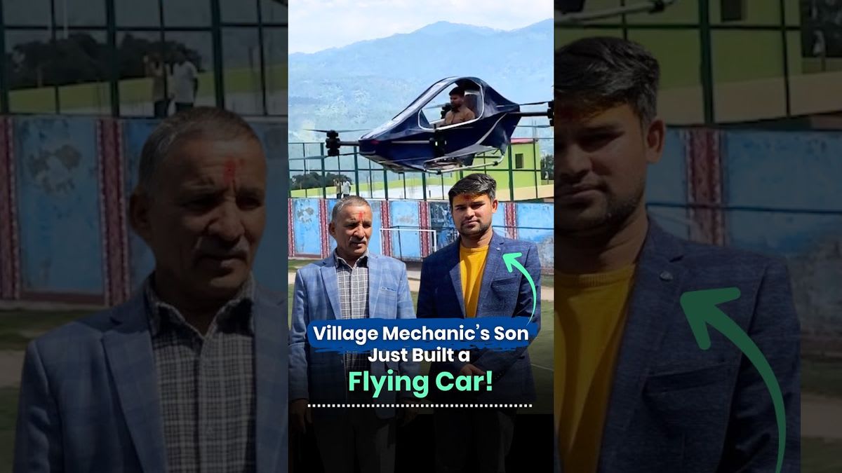 Self-Taught Indian Inventor Flies Homemade Electric Vehicle
