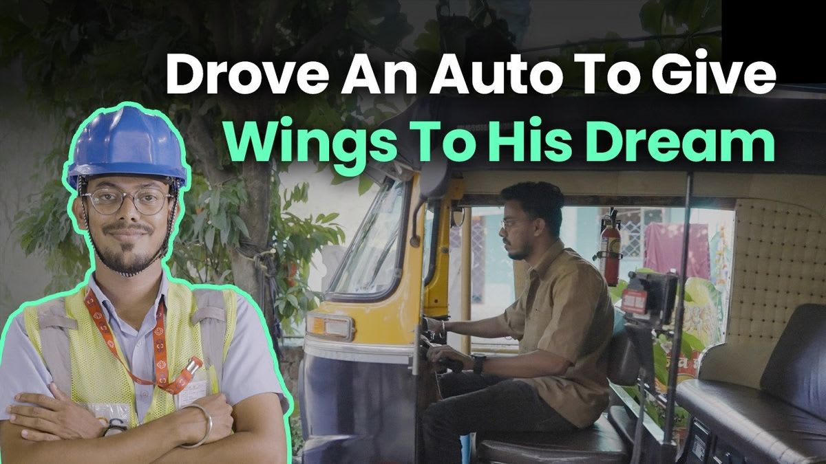 Auto Driver Works Way to Airport Career in Navi Mumbai