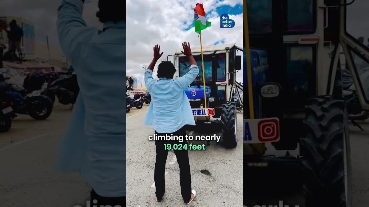 Man Turns Tractor Into Home, Drives Haryana to Ladakh