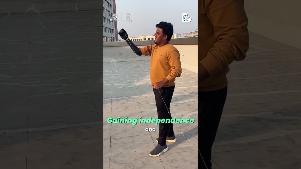 Indian bionic prosthetic arm showing advanced technology at affordable cost for users