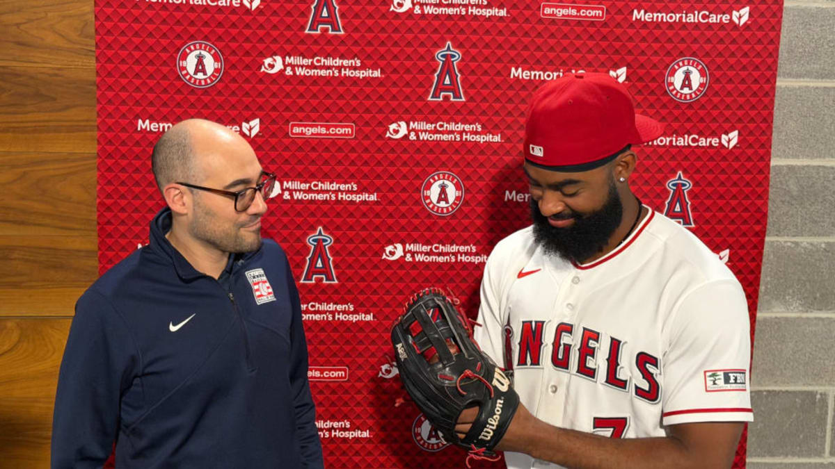 Angels' Adell Donates Historic 3-Homer Robbery Glove - Image 2