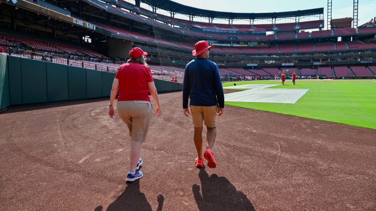 Cancer Survivor Rakes Dream Job at Cardinals Game - Image 5