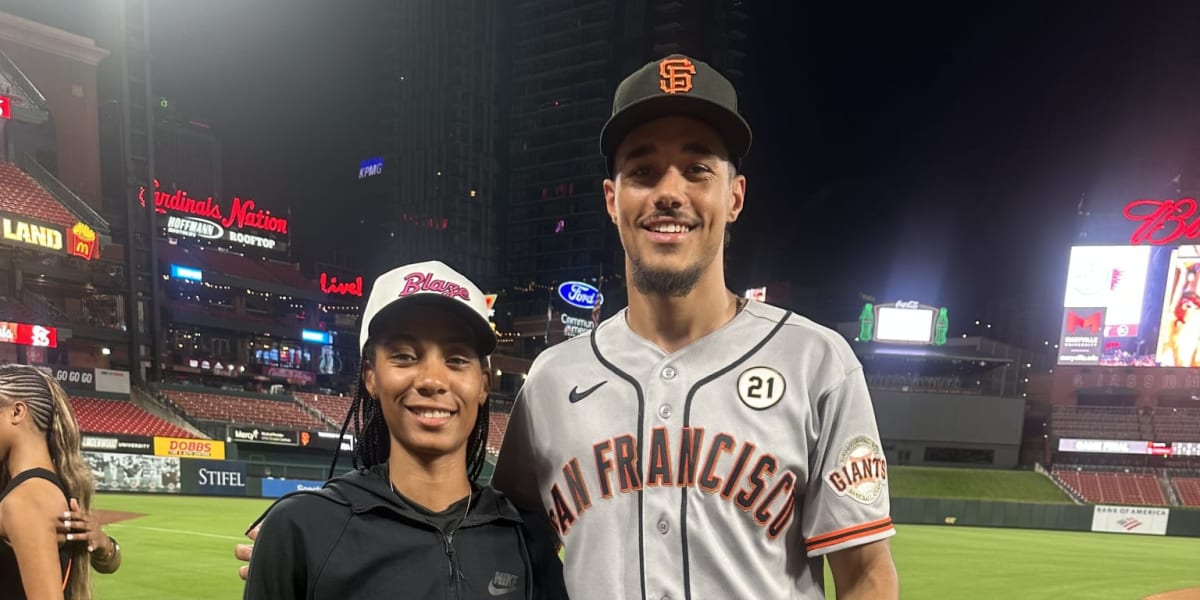 Mo'ne Davis and Scott Bandura in their Little League uniforms during 2014 World Series