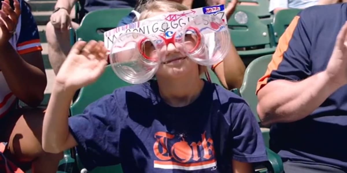 Young Tigers Fan's 'McGonigoggles' Bring Good Luck to Rookie