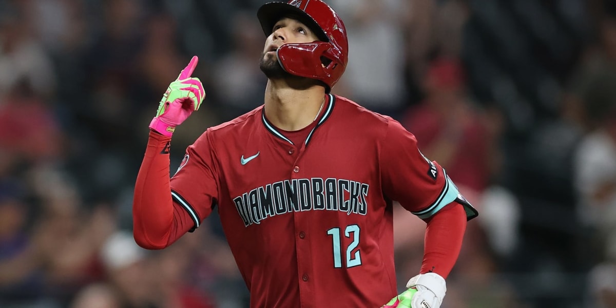Lourdes Gurriel Jr. in Arizona Diamondbacks uniform running on baseball field