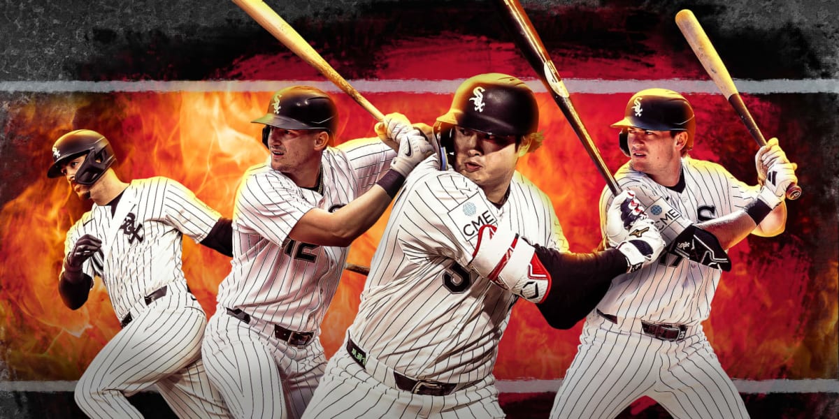 Chicago White Sox players celebrating home run in dugout during historic turnaround season