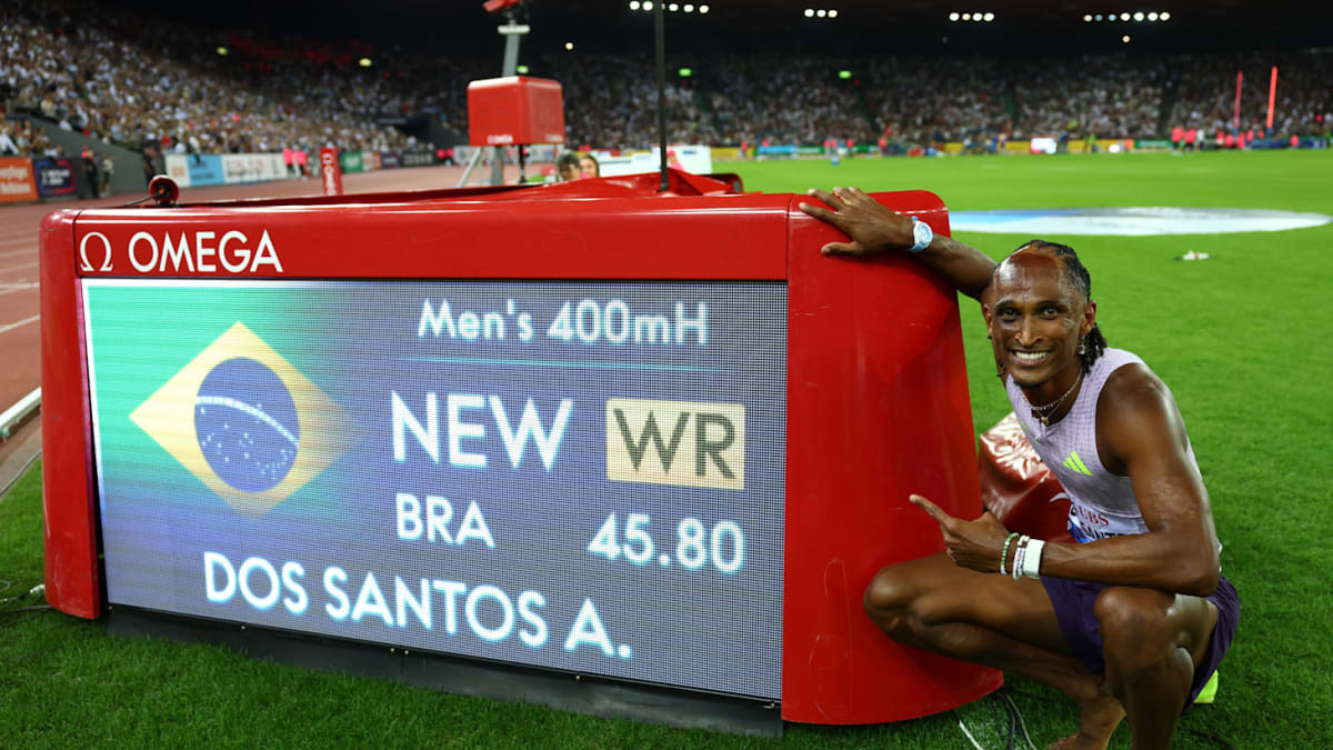 Brazilian Runner Shatters 400m Hurdles World Record