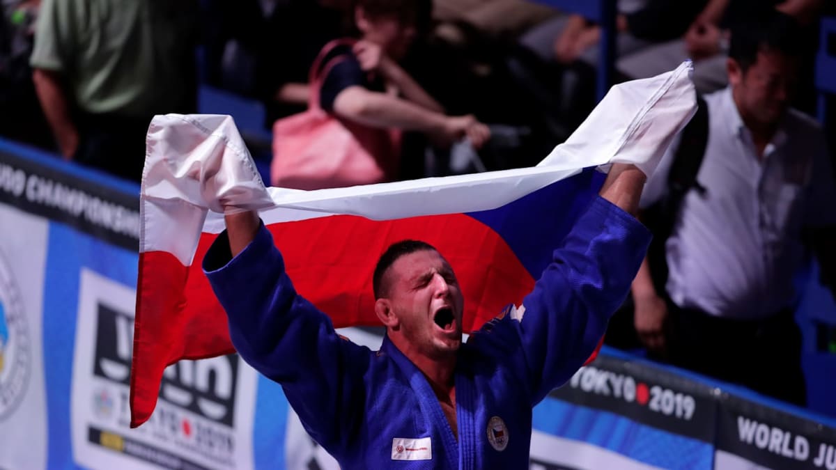 Czech judo champion Lukáš Krpálek competing in heavyweight division at Olympic Games