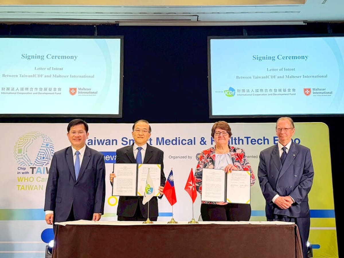 Officials witness signing ceremony between Taiwan and Malta humanitarian organizations in Geneva
