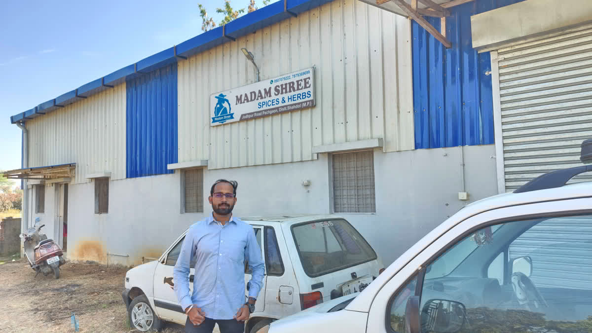 Indian entrepreneur Amber Jain standing in his spice manufacturing facility in Shahdol, Madhya Pradesh
