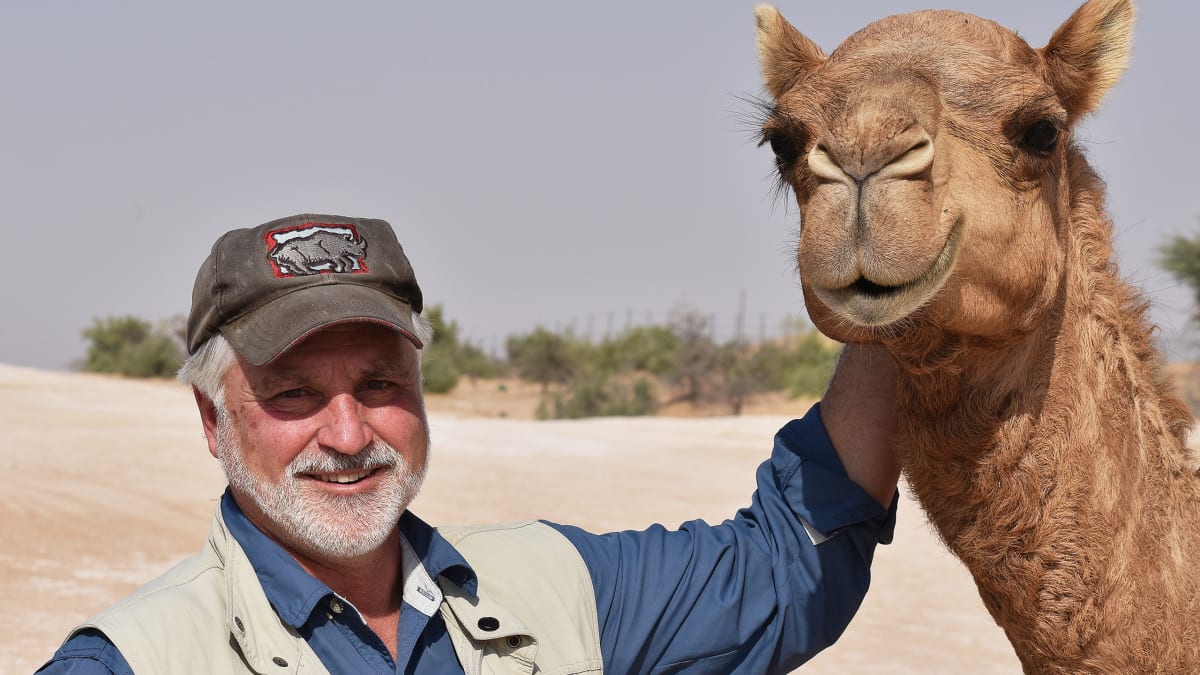 Wildlife conservationist Bill Konstant standing outdoors in conservation field gear looking at camera