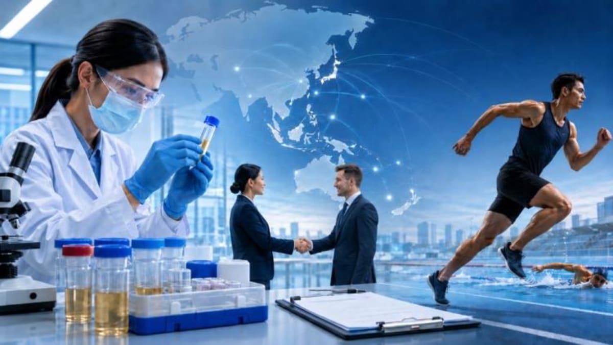 Japanese and international sports officials collaborating on anti-doping training programs in Asia