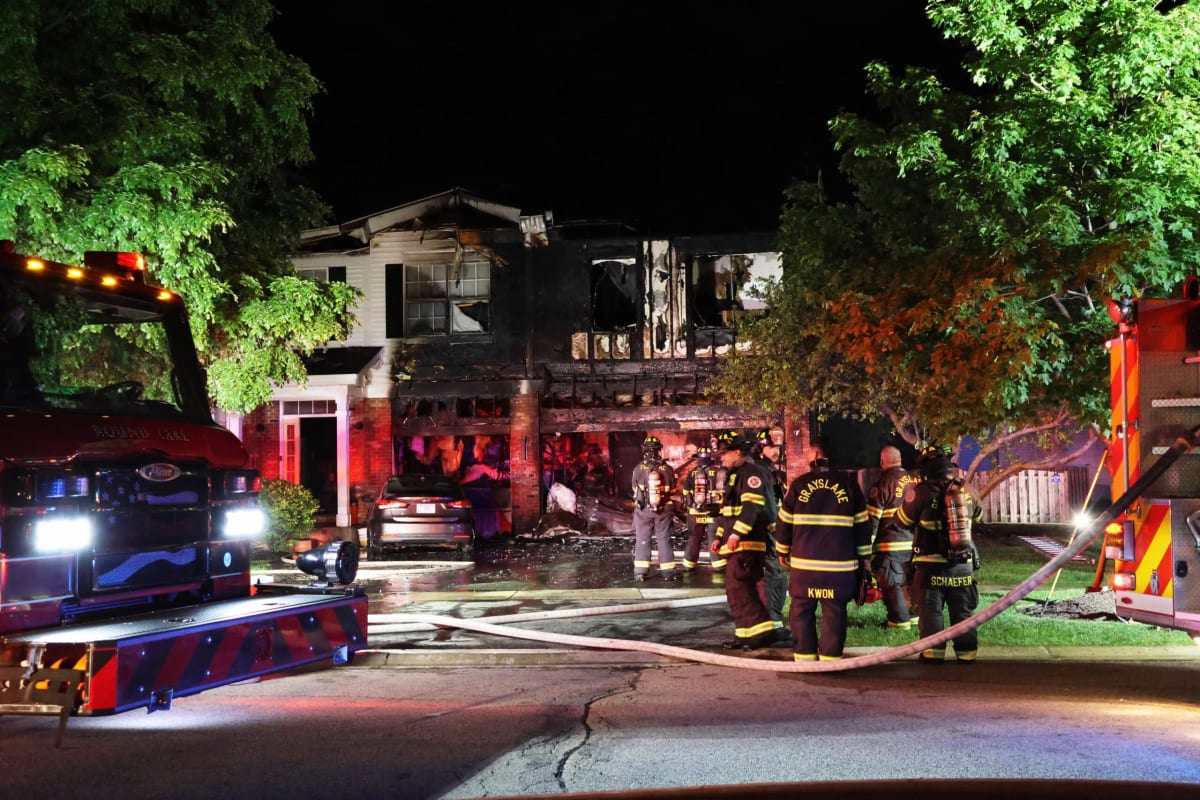 Firefighters Save 3 Pets from Round Lake House Fire