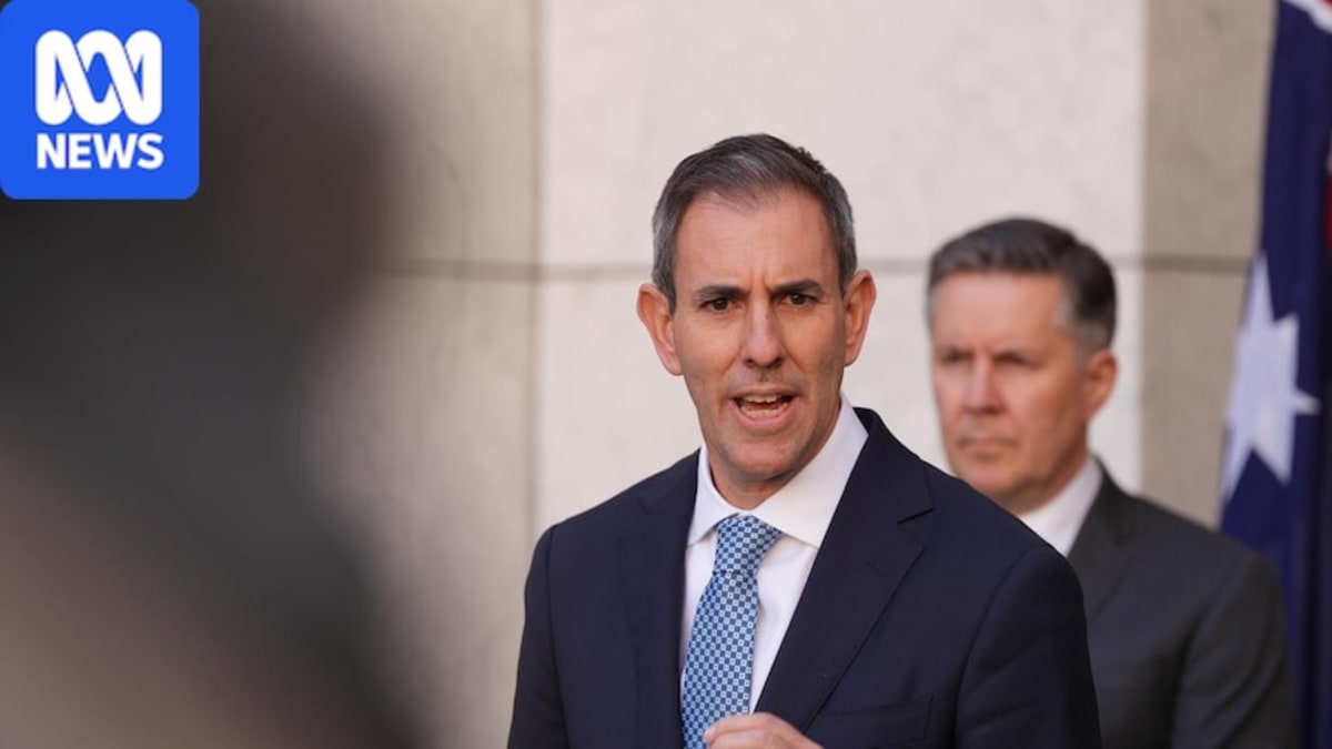 Australian Treasurer Jim Chalmers announcing tax policy changes to protect widows and divorcees from unintended consequences