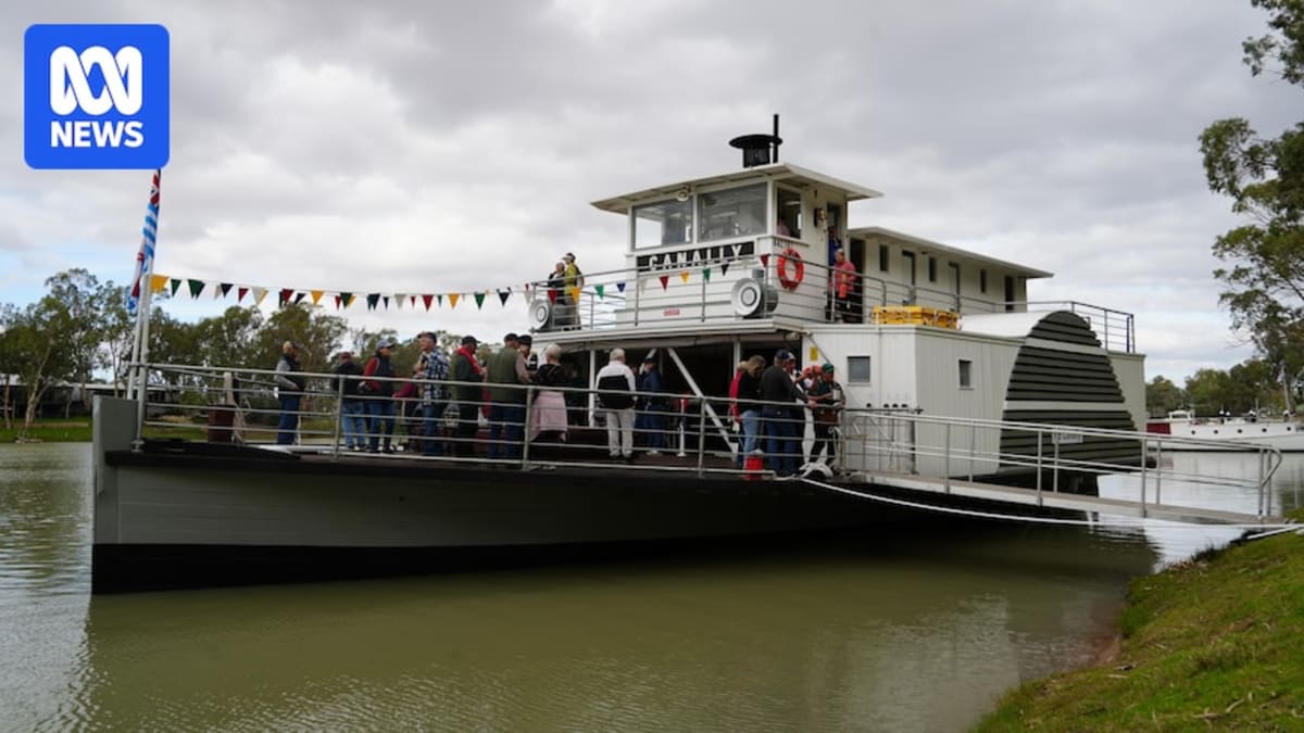 120-Year-Old Paddle-Steamer Sails Again After River Rescue