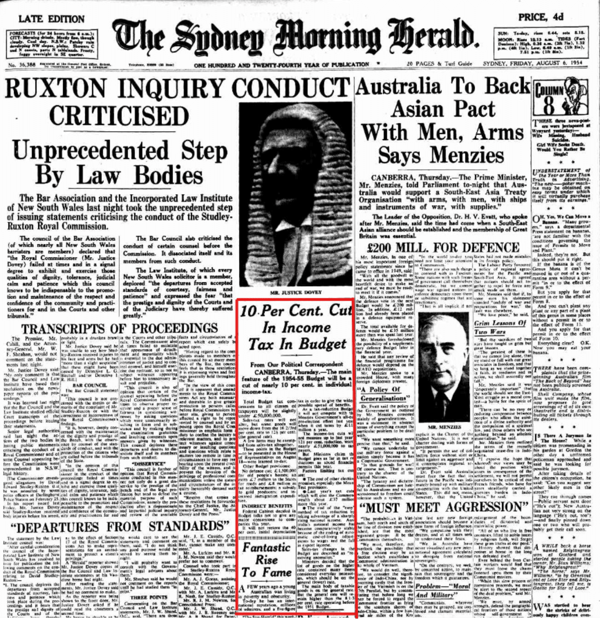 1954 Budget Leak So Perfect Editors Thought It Was Fake - Image 5
