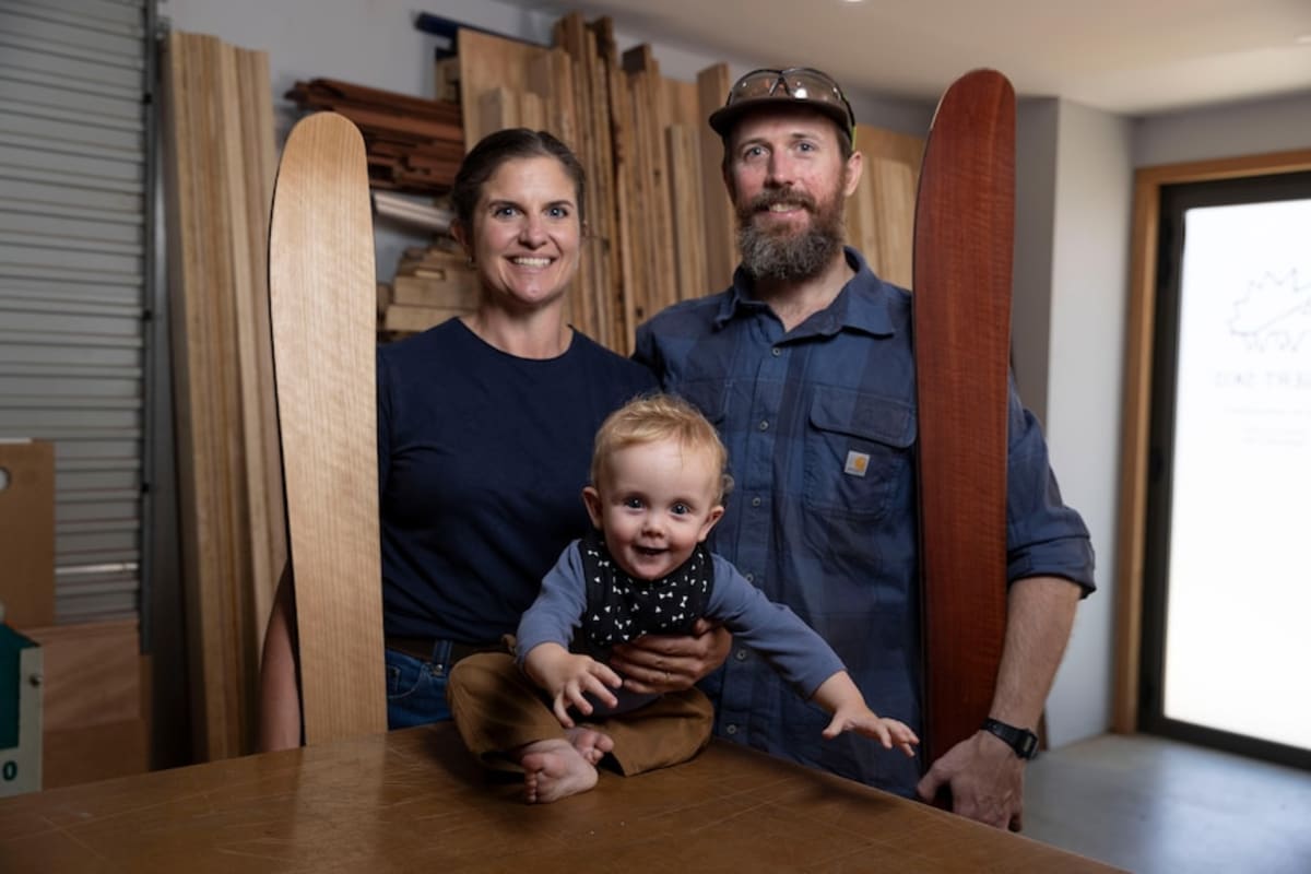 Couple Handcrafts Skis from Australian Timber in the Alps - Image 2
