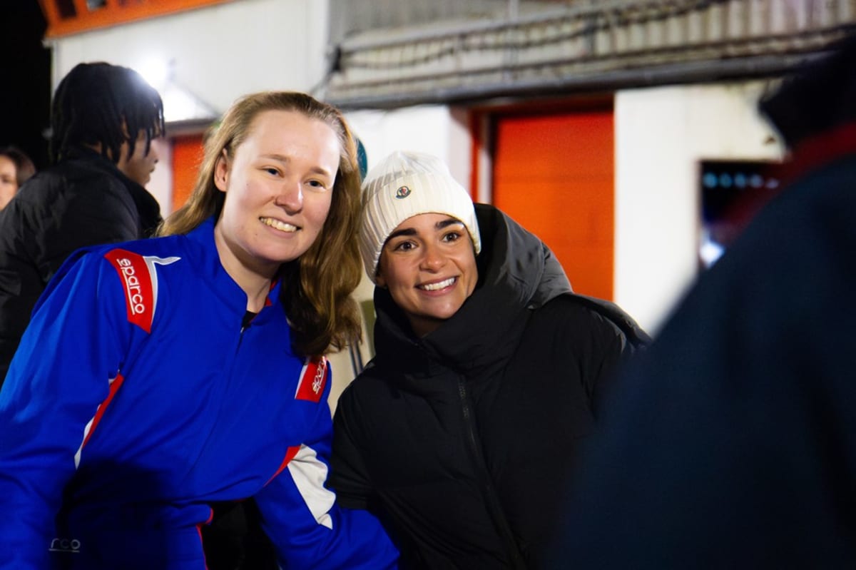 Brad Pitt in racing suit filming F1 movie at actual Formula 1 Grand Prix circuit