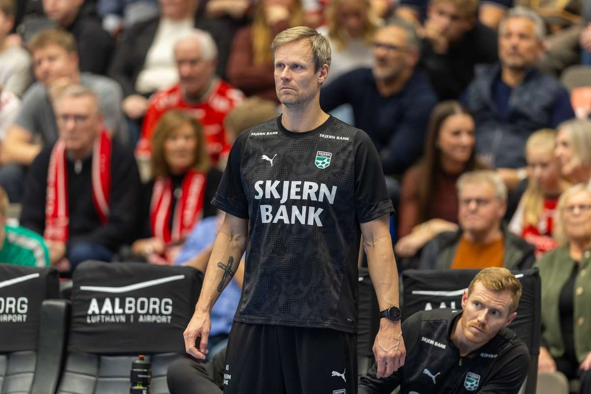 Kasper Sondergaard, Danish Olympic handball champion, in coaching gear on sidelines