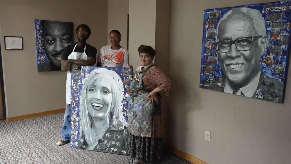 Cancer Survivor Artist Honors Late Reporter With Portrait