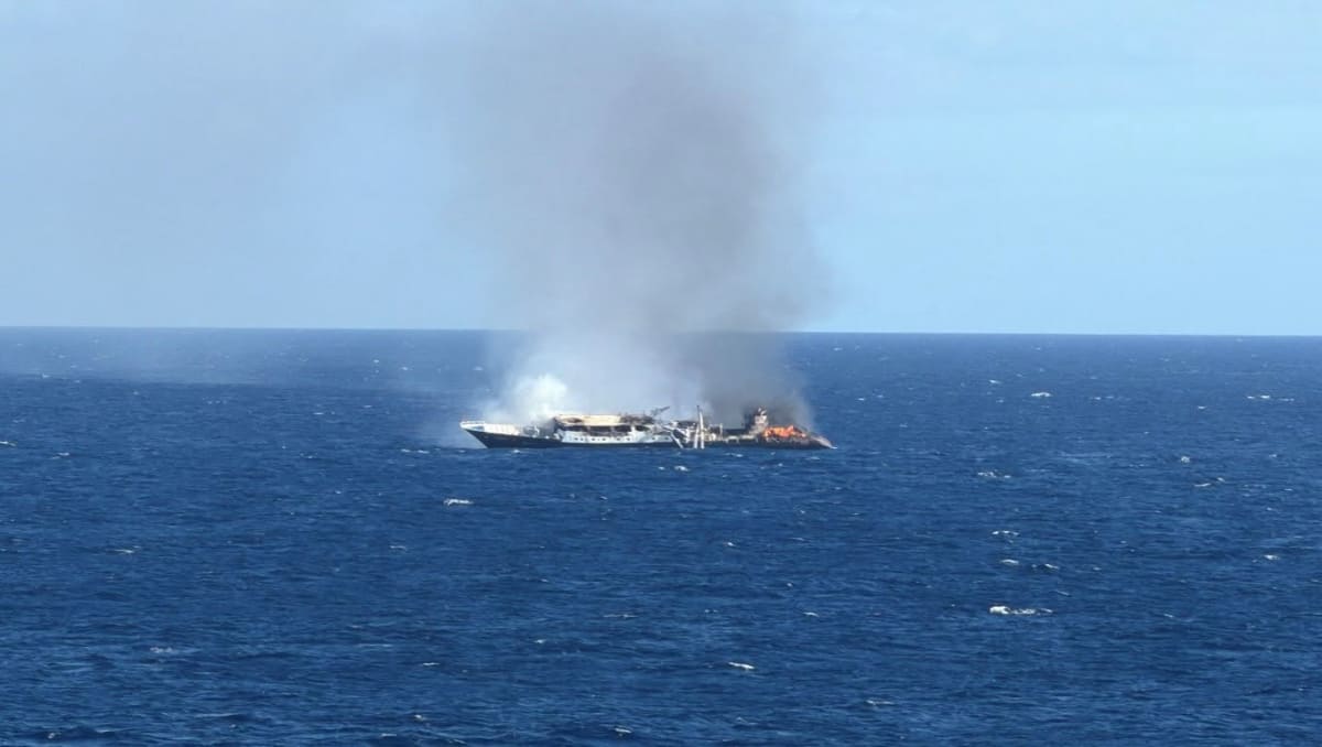 27 Fishermen Rescued After Fire 450 Miles From Galapagos