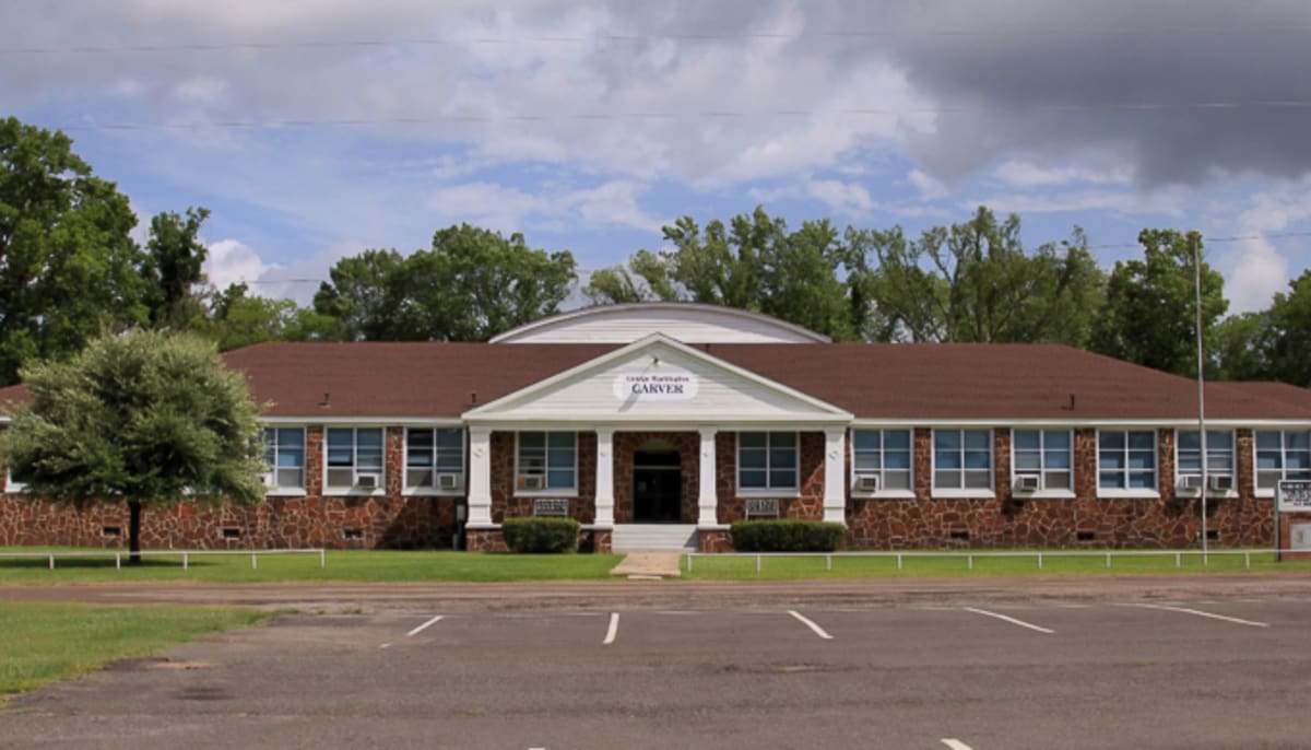 Karnack Independent School District's George Washington Carver campus building exterior in Texas