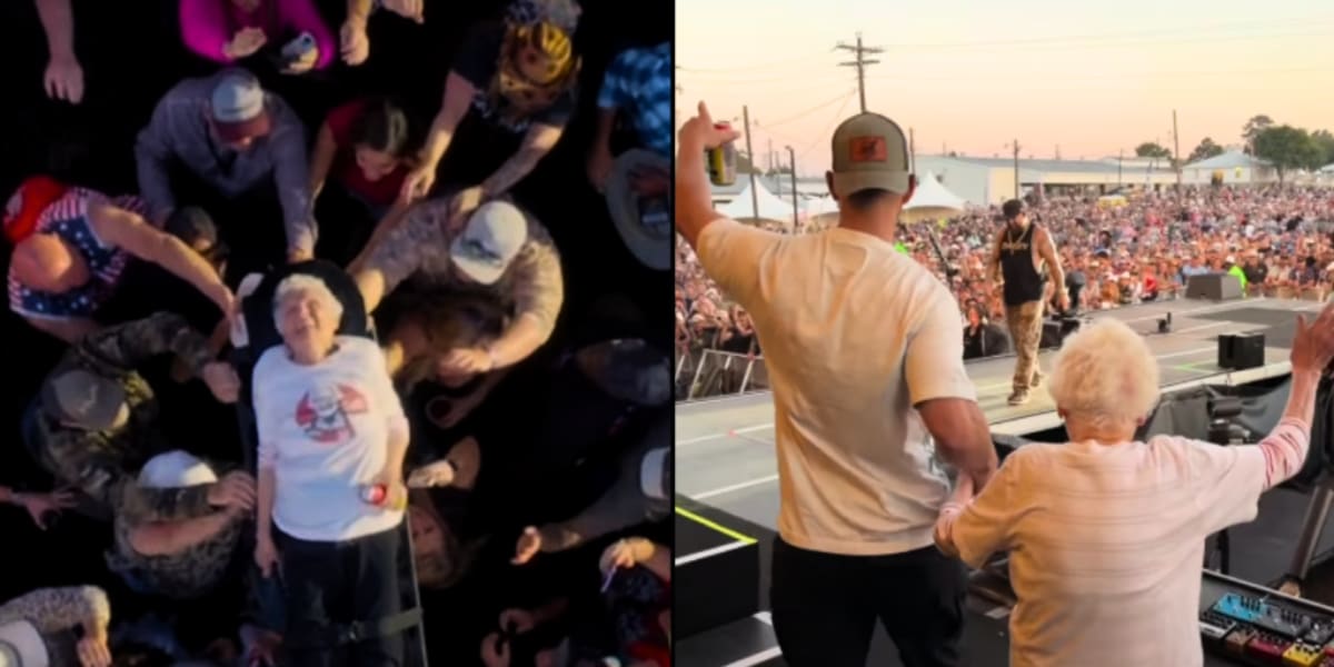 99-Year-Old Breaks Record Crowd Surfing at Rock Concert - Image 2