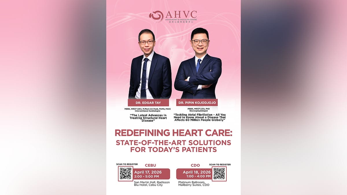 Top Singapore Heart Doctors Bring Free Forum to Cebu