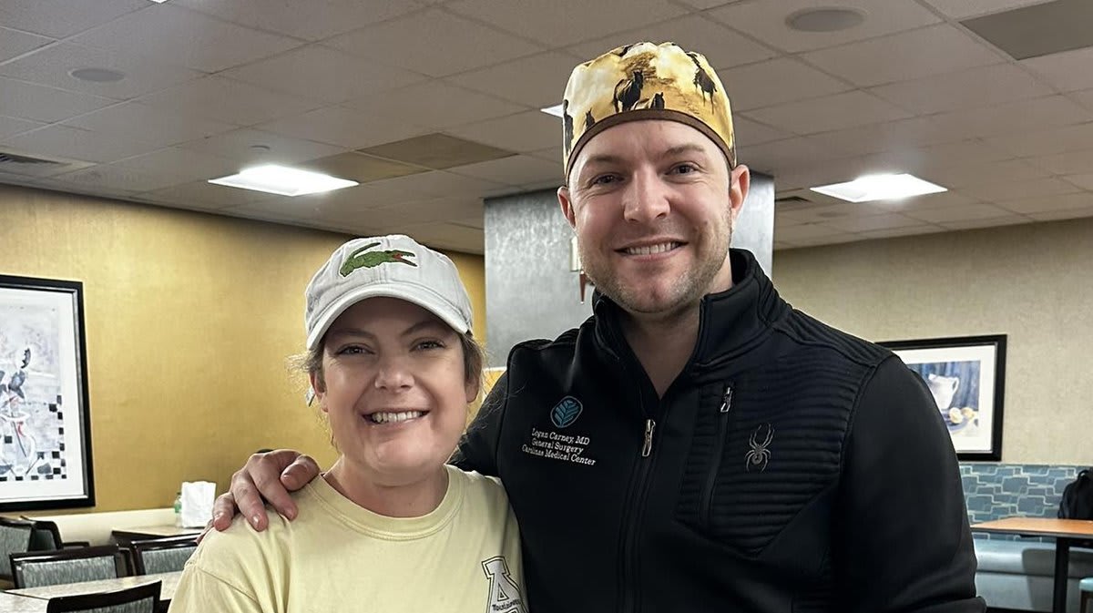 ** Jennifer Quick reunites with Dr. Logan Carney in hospital after surviving septic shock
