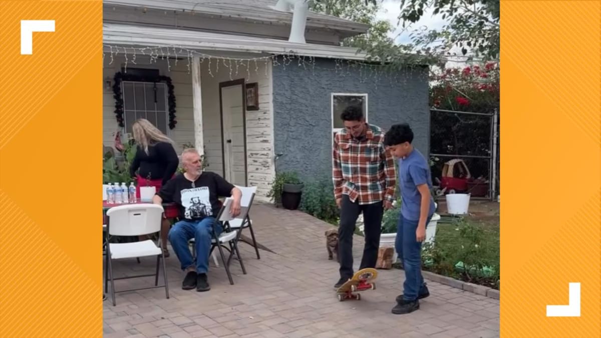 Boy Helps Cancer Survivor, Gets Surprise Skateboard Gift