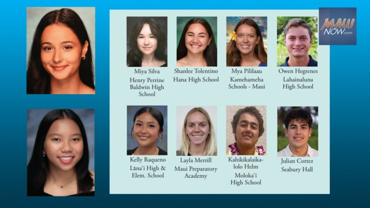 10 Maui Students Win $37K in Legacy Scholarships