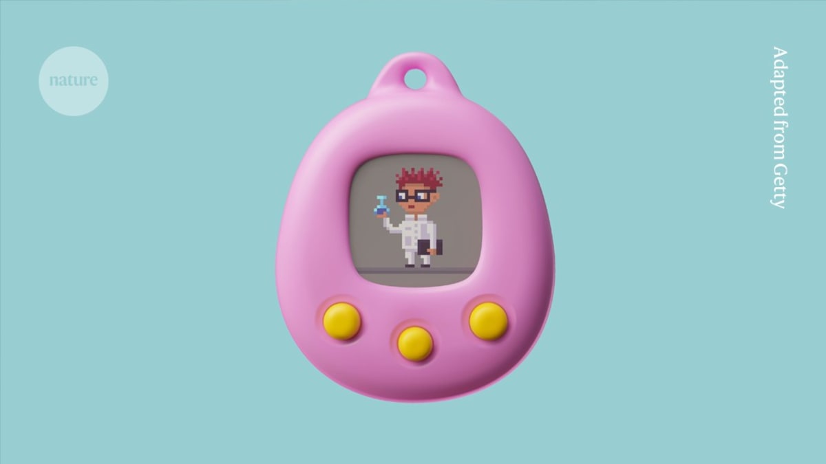 Computer screen showing gameplay dashboard with research metrics and progress bars representing academic career