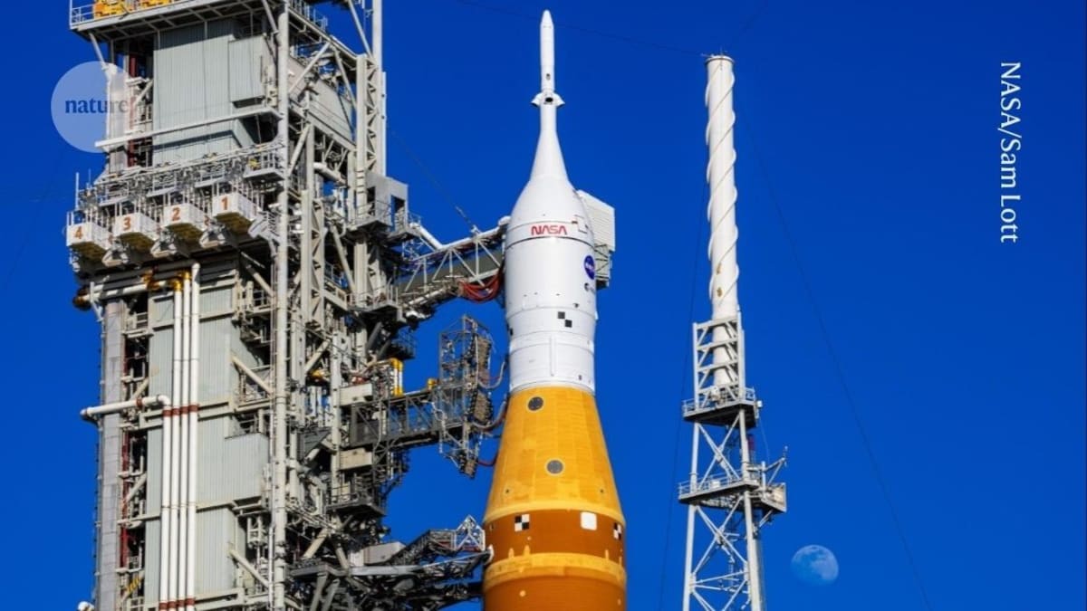 NASA's Orion spacecraft mounted on Space Launch System rocket prepared for Moon launch